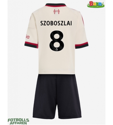 Liverpool Dominik Szoboszlai #8 Bortaställ Barn 2025-26 Kortärmad (+ Korta byxor)